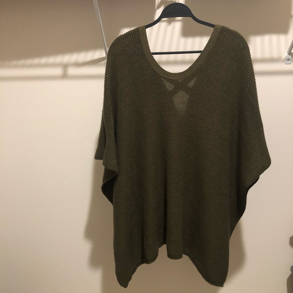 Poncho Style Knit Sweater
